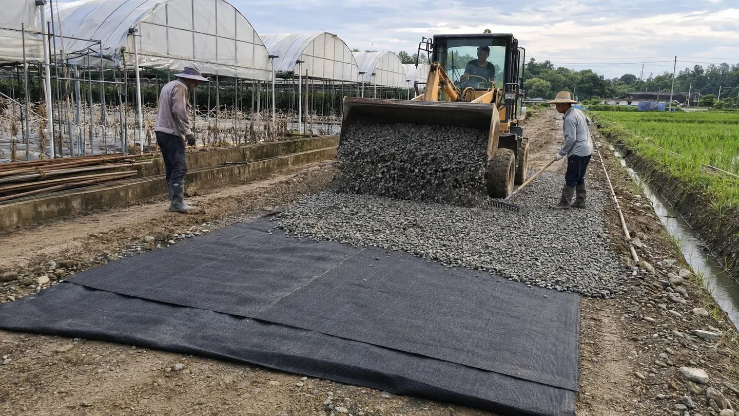 Farm-road stabilisation